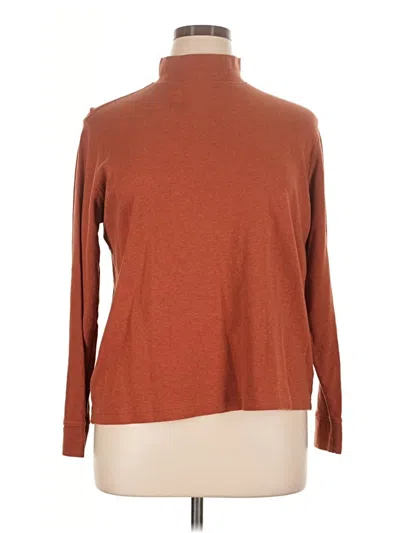 Pre-owned Lands' End Turtleneck Sweater In Brown