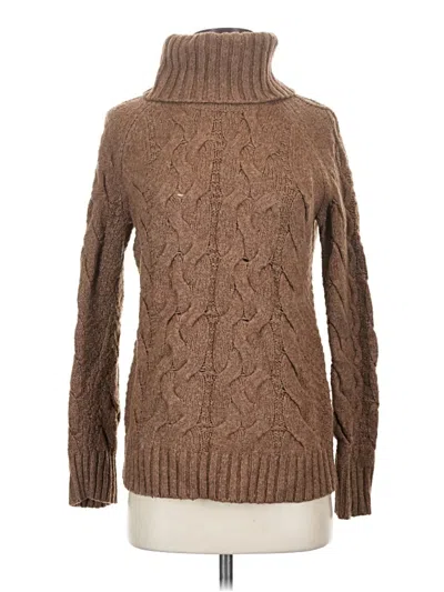 Pre-owned Lands' End Turtleneck Sweater In Brown
