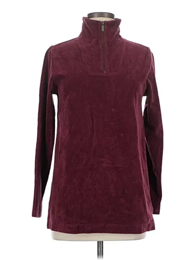 Pre-owned Lands' End Turtleneck Sweater In Burgundy