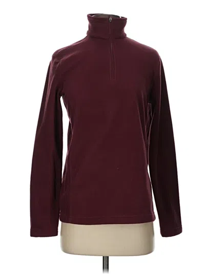 Pre-owned Lands' End Turtleneck Sweater In Burgundy