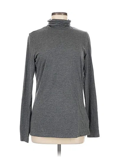Pre-owned Lands' End Turtleneck Sweater In Gray
