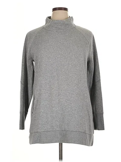 Pre-owned Lands' End Turtleneck Sweater In Gray