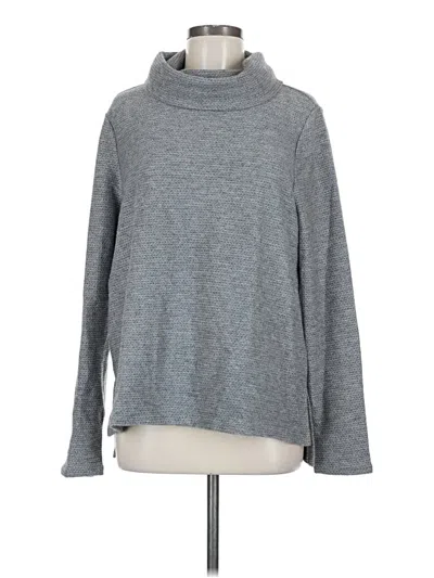 Pre-owned Lands' End Turtleneck Sweater In Gray