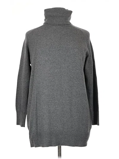 Pre-owned Lands' End Turtleneck Sweater In Gray