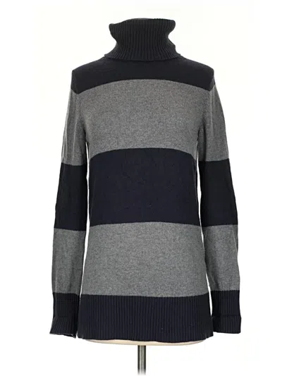 Pre-owned Lands' End Turtleneck Sweater In Gray