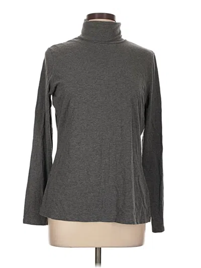 Pre-owned Lands' End Turtleneck Sweater In Gray