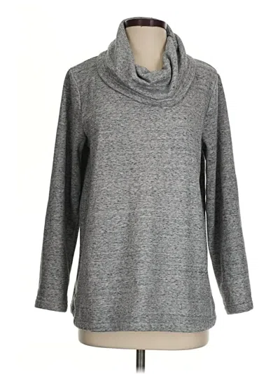 Pre-owned Lands' End Turtleneck Sweater In Gray
