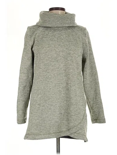 Pre-owned Lands' End Turtleneck Sweater In Gray