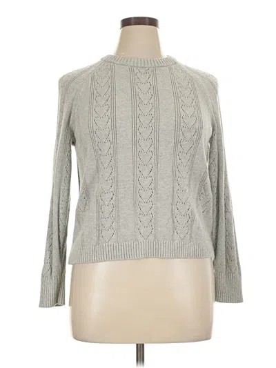 Pre-owned Lands' End Turtleneck Sweater In Gray