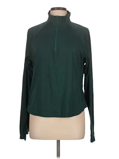 Pre-owned Lands' End Turtleneck Sweater In Green