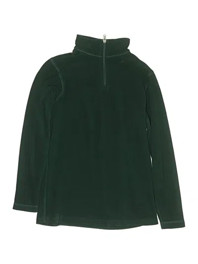 Pre-owned Lands' End Kids'  Turtleneck Sweater In Green