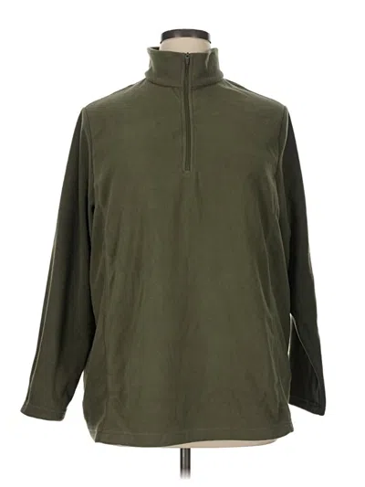 Pre-owned Lands' End Turtleneck Sweater In Green