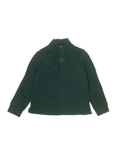 Pre-owned Lands' End Kids'  Turtleneck Sweater In Green