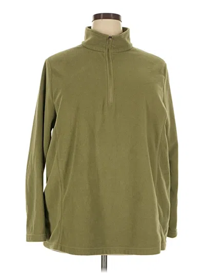 Pre-owned Lands' End Turtleneck Sweater In Green