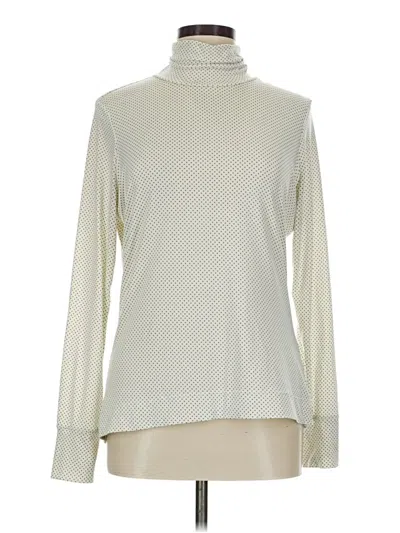 Pre-owned Lands' End Turtleneck Sweater In Ivory
