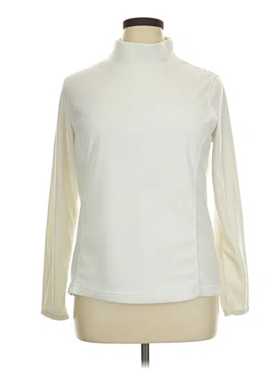 Pre-owned Lands' End Turtleneck Sweater In Ivory