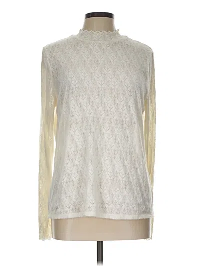 Pre-owned Lands' End Turtleneck Sweater In Ivory