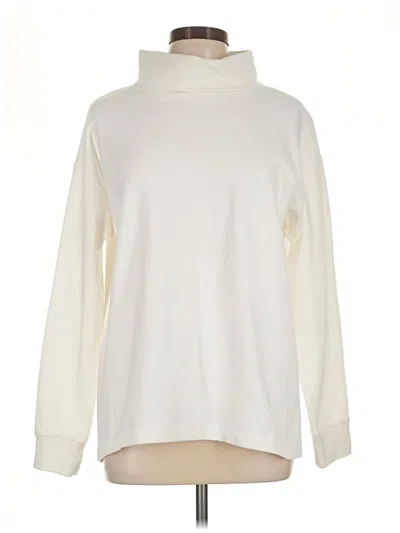 Pre-owned Lands' End Turtleneck Sweater In Ivory