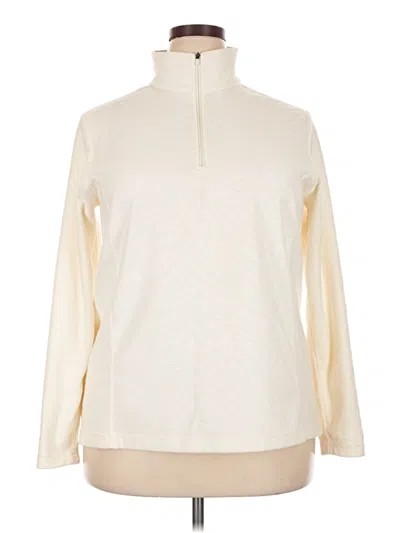 Pre-owned Lands' End Turtleneck Sweater In Ivory