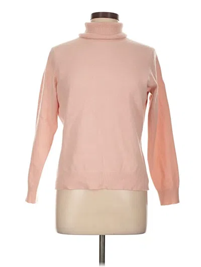 Pre-owned Lands' End Turtleneck Sweater In Pink