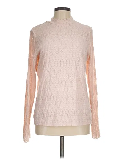Pre-owned Lands' End Turtleneck Sweater In Pink