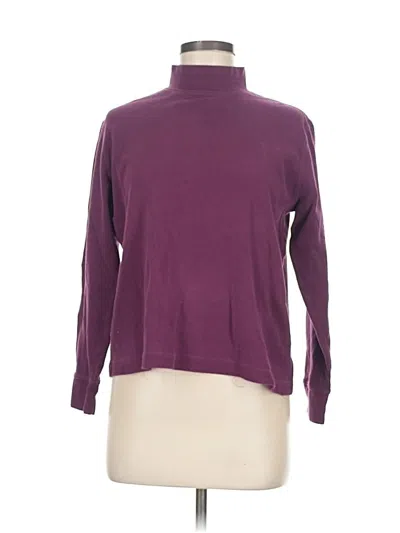 Pre-owned Lands' End Turtleneck Sweater In Purple