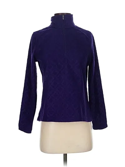 Pre-owned Lands' End Turtleneck Sweater In Purple