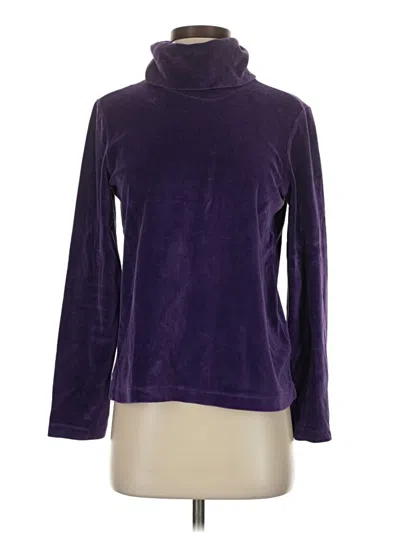 Pre-owned Lands' End Turtleneck Sweater In Purple