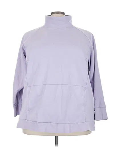 Pre-owned Lands' End Turtleneck Sweater In Purple