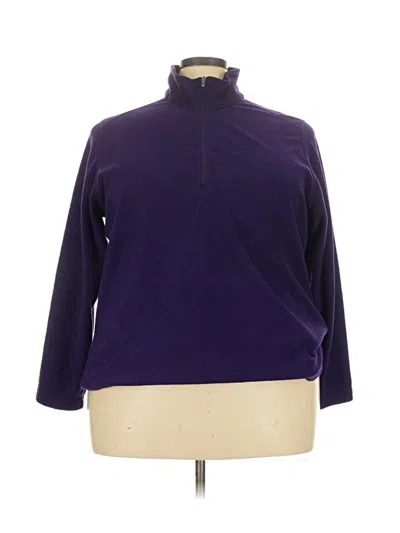 Pre-owned Lands' End Turtleneck Sweater In Purple