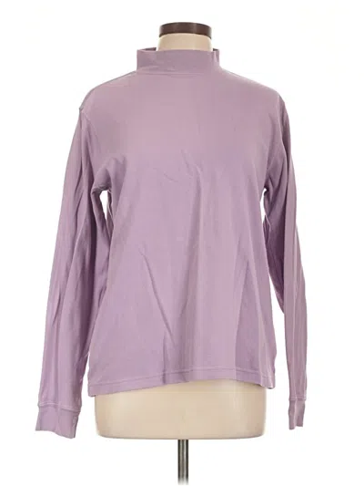Pre-owned Lands' End Turtleneck Sweater In Purple