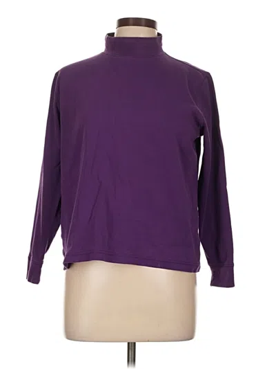 Pre-owned Lands' End Turtleneck Sweater In Purple