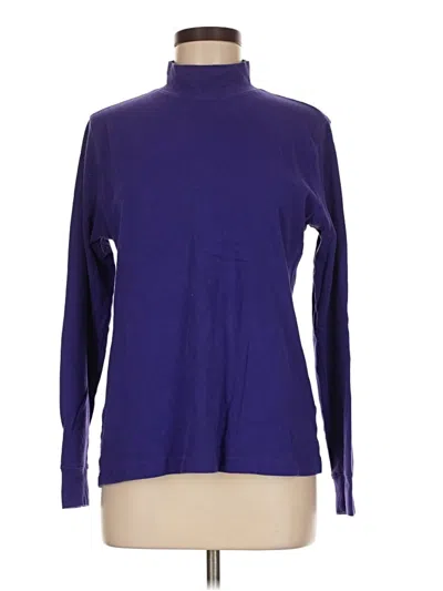 Pre-owned Lands' End Turtleneck Sweater In Purple