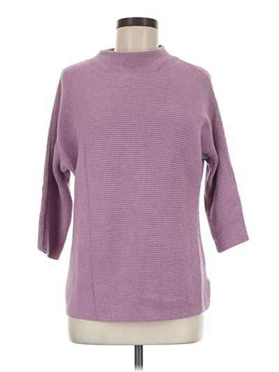 Pre-owned Lands' End Turtleneck Sweater In Purple