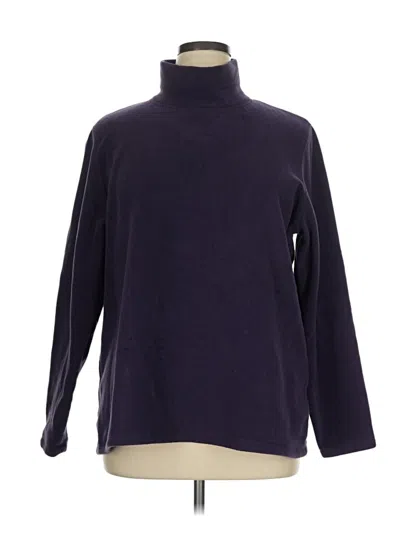 Pre-owned Lands' End Turtleneck Sweater In Purple