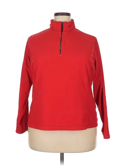 Pre-owned Lands' End Turtleneck Sweater In Red