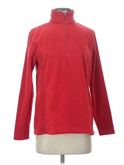 Pre-owned Lands' End Turtleneck Sweater In Red