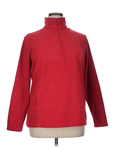 Pre-owned Lands' End Turtleneck Sweater In Red
