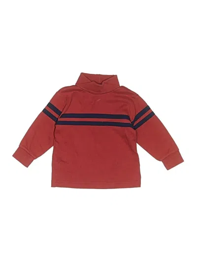 Pre-owned Lands' End Kids'  Turtleneck Sweater In Red
