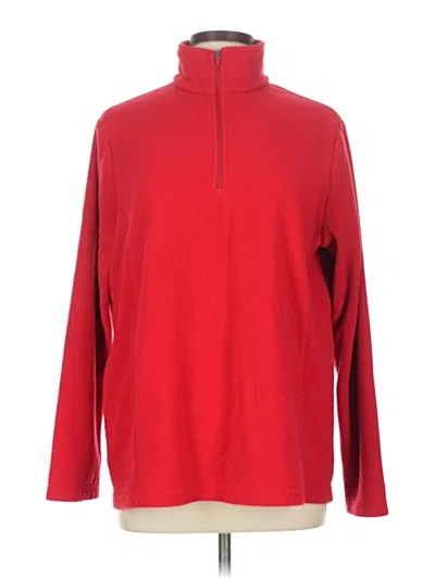 Pre-owned Lands' End Turtleneck Sweater In Red