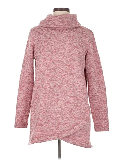 Pre-owned Lands' End Turtleneck Sweater In Red