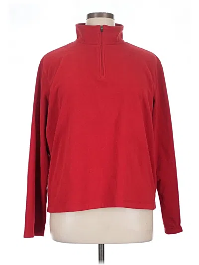 Pre-owned Lands' End Turtleneck Sweater In Red