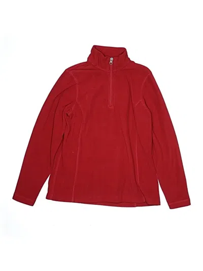 Pre-owned Lands' End Kids'  Turtleneck Sweater In Red
