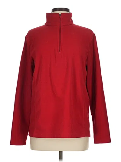 Pre-owned Lands' End Turtleneck Sweater In Red