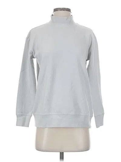 Pre-owned Lands' End Turtleneck Sweater In Silver