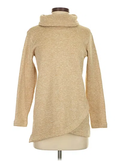 Pre-owned Lands' End Turtleneck Sweater In Tan
