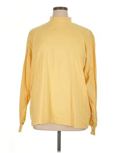 Pre-owned Lands' End Turtleneck Sweater In Yellow