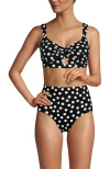 Lands' End Twist Front Bikini Top In Black