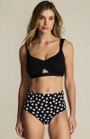 Lands' End Twist Front Bikini Top In Black