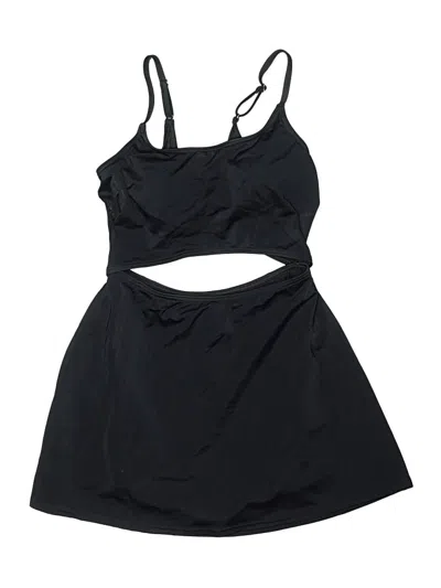 Pre-owned Lands' End Two Piece Swimsuit In Black